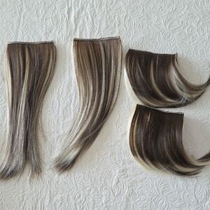 Elegant Multi-Tone Hair Extensions